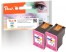 319634 - Peach Twin Pack Print-head color compatible with HP No. 62 c*2, C2P06AE*2
