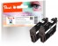 320144 - Peach Twin Pack Ink Cartridge black, compatible with Epson No. 18 bk*2, C13T18014010*2